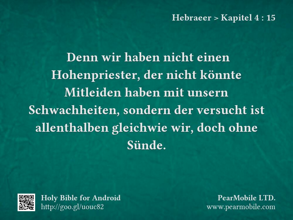 Hebraeer, Kapitel 4:15